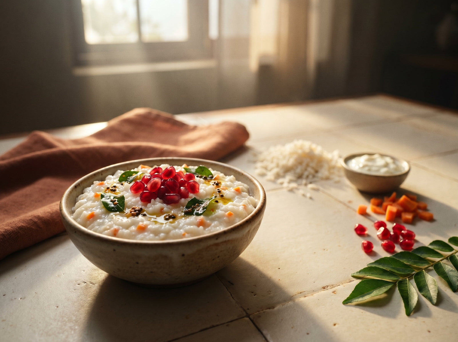 Curd rice with hidden vegetables — the cooling, calming lunch picky eaters accept (2–5 years)