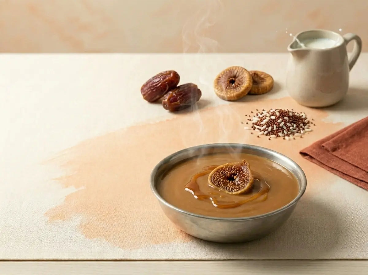 Date & fig milk soft porridge — nature's iron-rich sweets for first eaters (6–12 months)