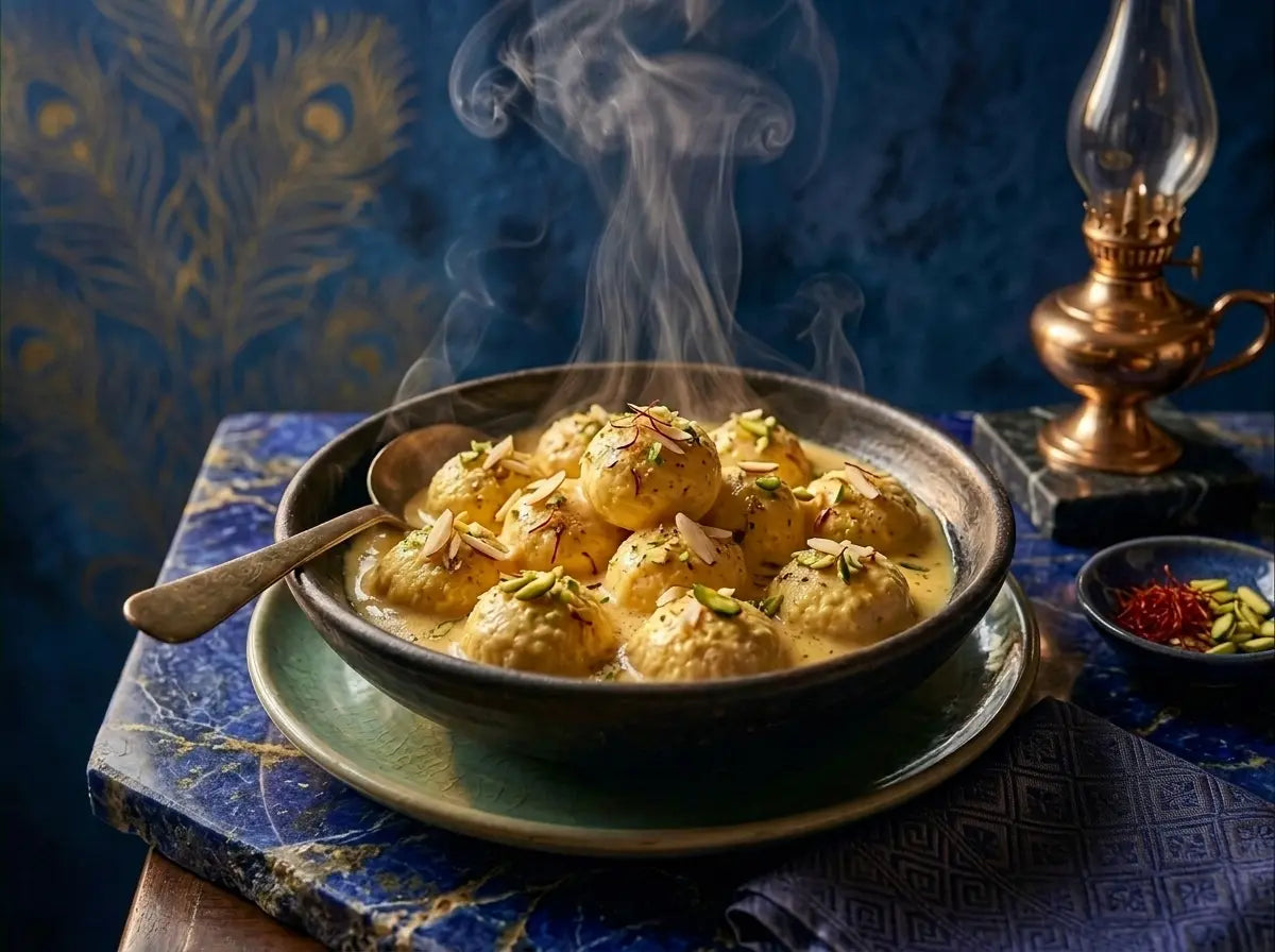 Doi bora — cool Bengali curd bowl with soft lentil dumplings for the dal-refuser (1–2 years)