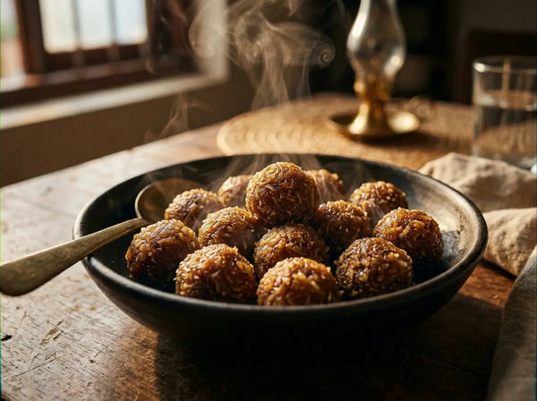 Narkel naru — the Bengali coconut-jaggery ladoo that quietly builds bones (2–5 years)