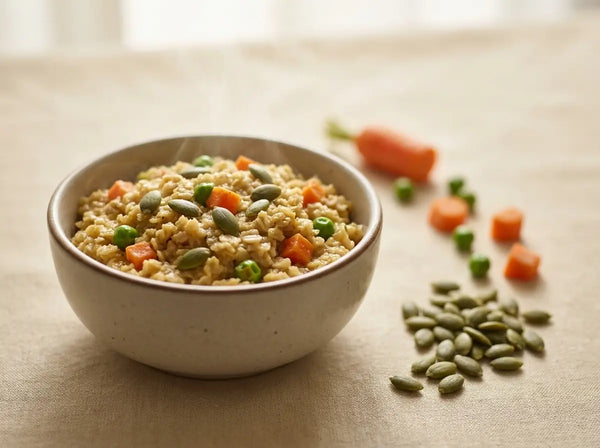 Pumpkin-seed savoury oats — a warm, focus-fuelling breakfast (2–5 years)