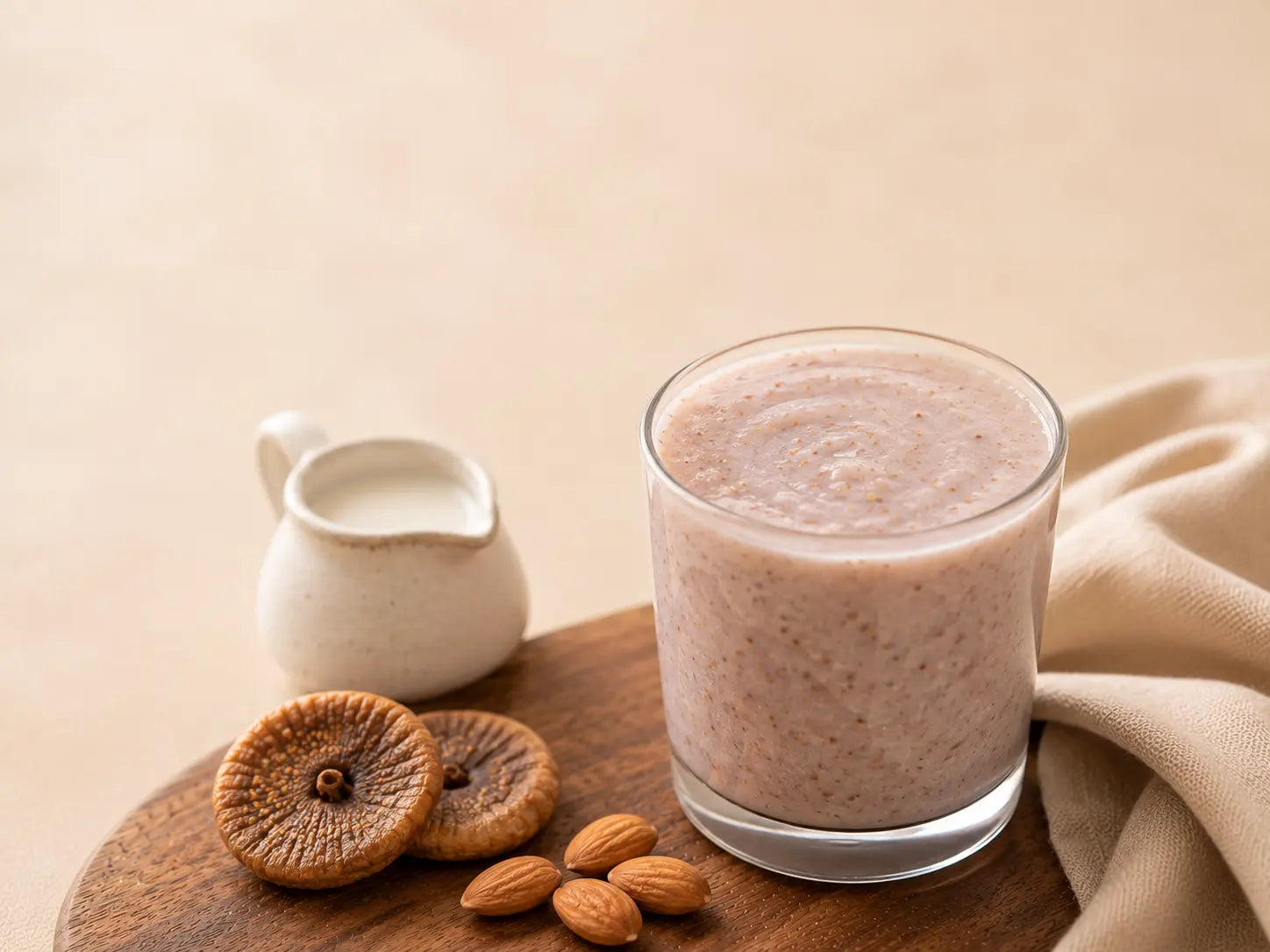 Anjeer & almond milkshake — a naturally sweet weight-gain drink kids ask for again (2–5 years)