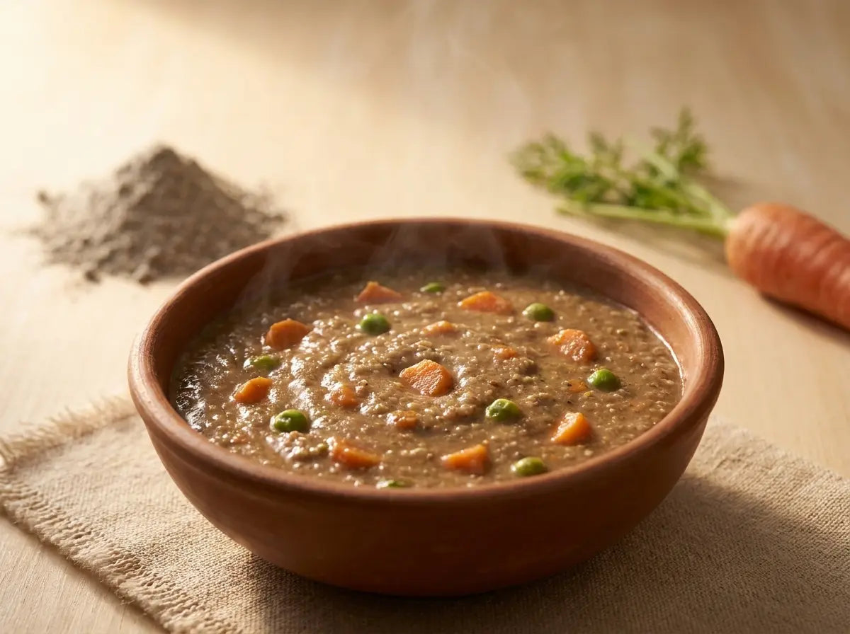 Bajra & vegetable savoury porridge — a warming, iron-rich breakfast (1–2 years)