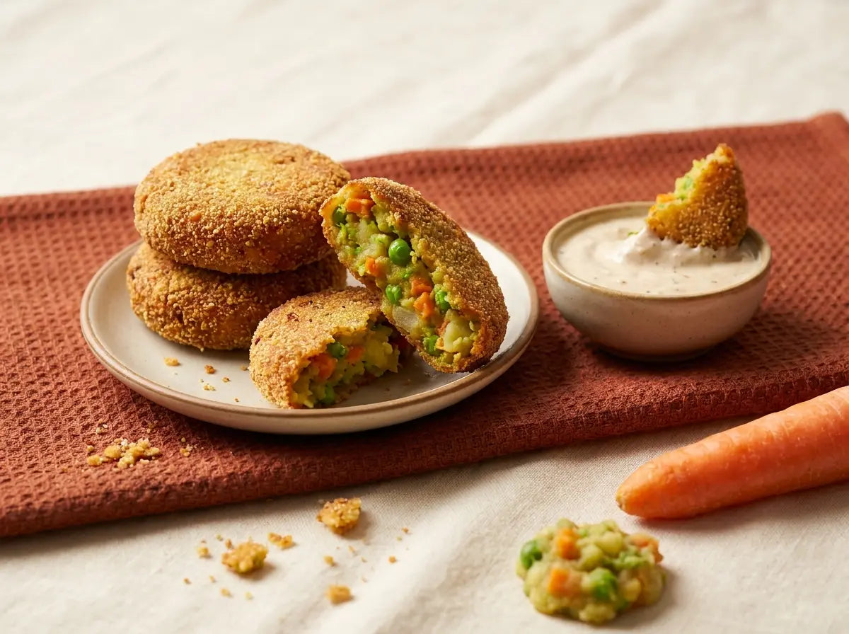 Baked veg cutlets — the wholesome crunch for the fried-food-only eater (2–5 years)