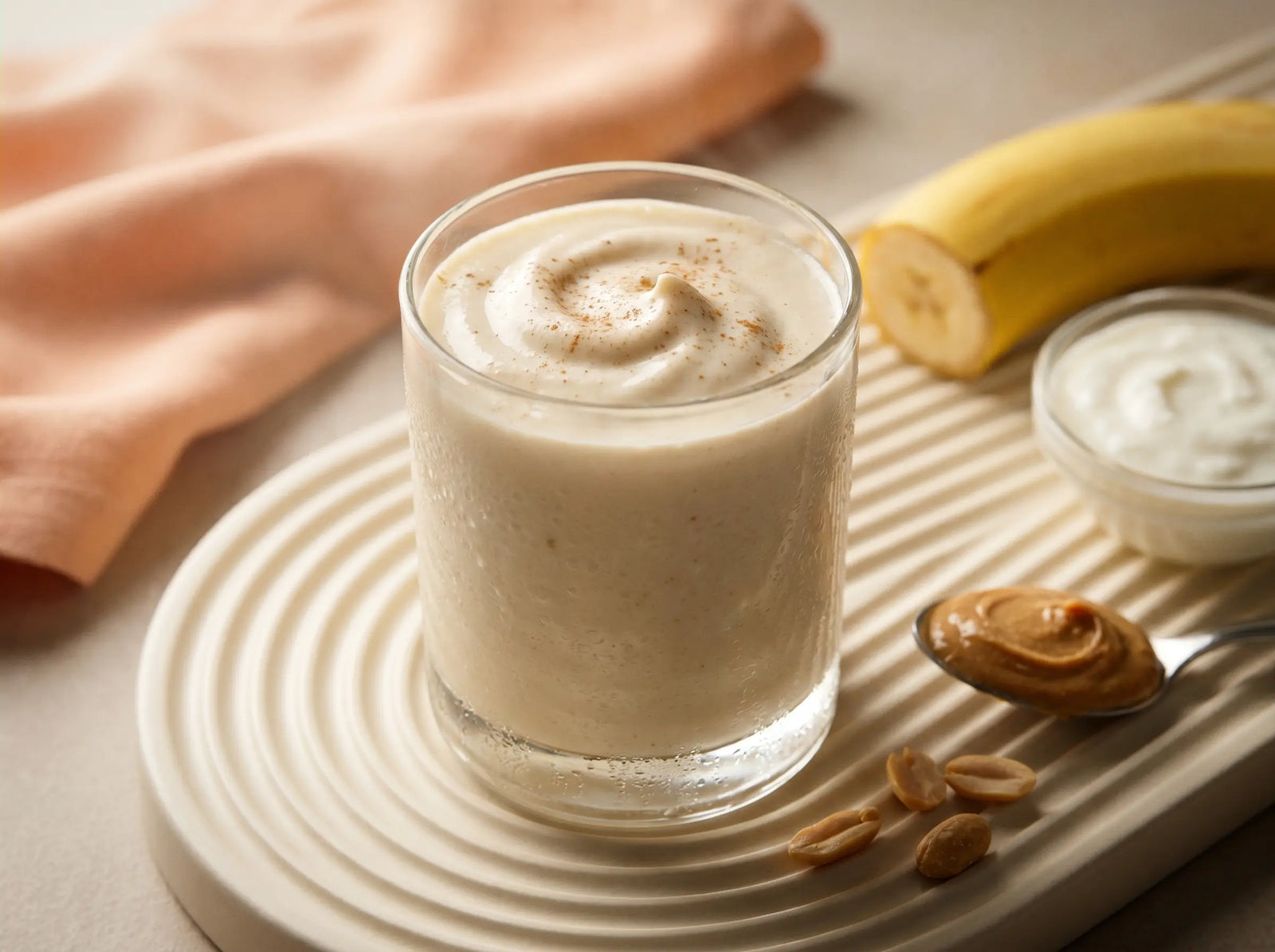Thick banana & peanut lassi — calories your child can sip for healthy weight gain (1–2 years)