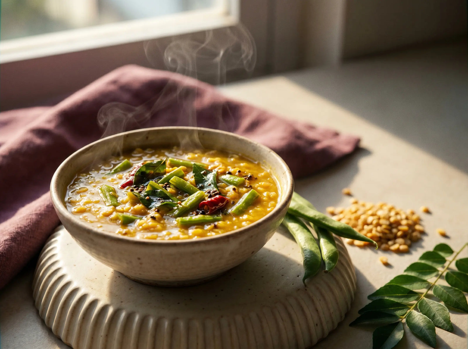 Cluster beans & toor dal — a folate-rich green lunch for a growing mind (2–5 years)