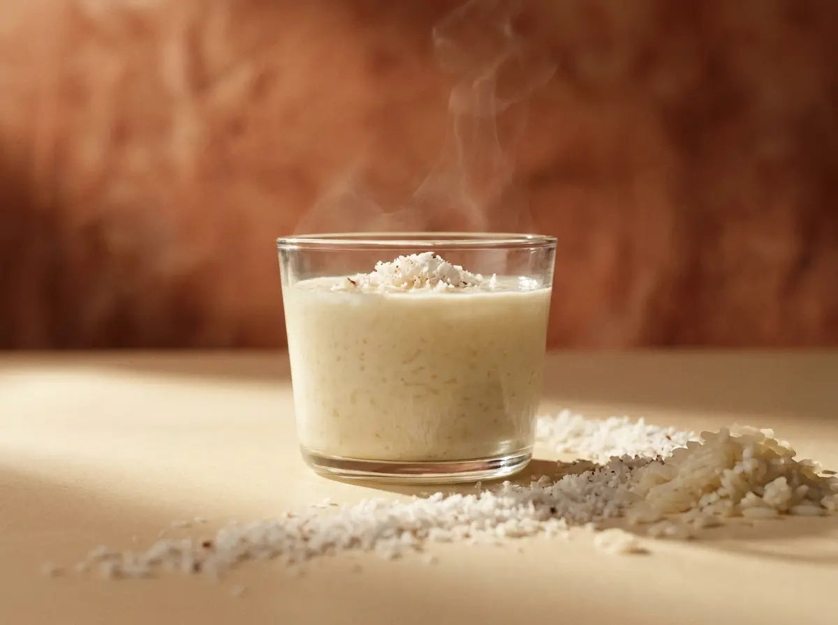 Coconut-rice kheer drink — creamy, festive-tasting calories to sip (1–2 years)