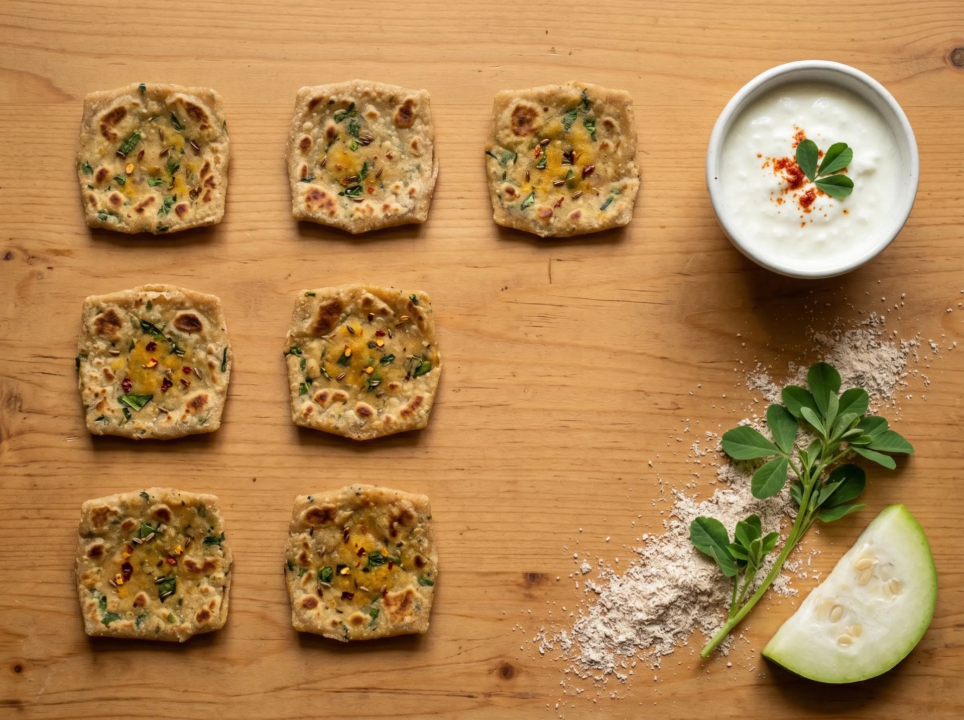 Deconstructed veggie thepla bites — ending the mealtime battle (1–2 years)