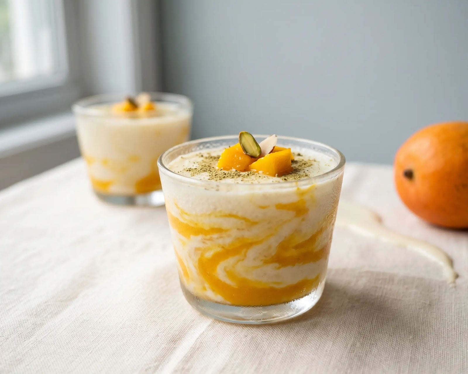 Fruit phirni cups — milk your child eats by the spoon, for “won't drink milk” (1–2 years)