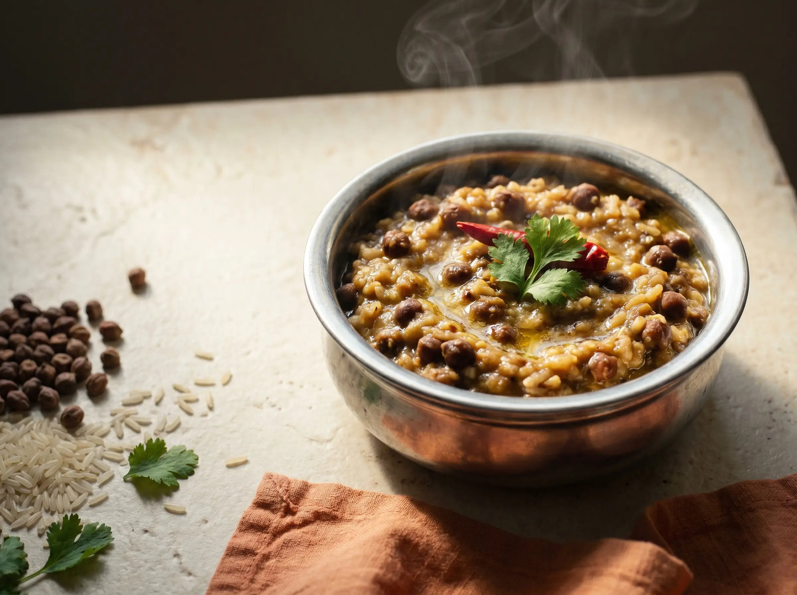 Kala chana & rice mash — a hearty iron-and-protein lunch for active days (2–5 years)