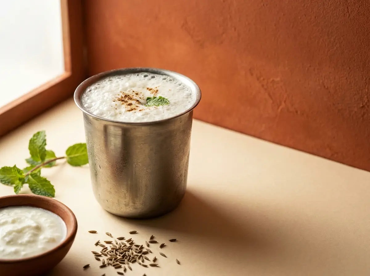 Mild chaas (takra) — cooling hydration for the toddler who won't drink water (1–2 years)