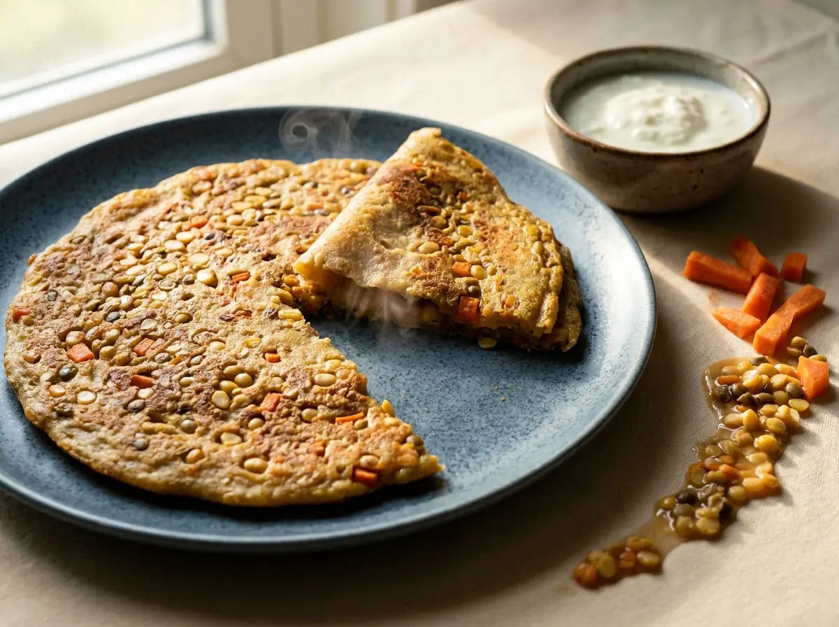 Mixed-dal adai — the quiet protein upgrade for the dosa-loving child (2–5 years)