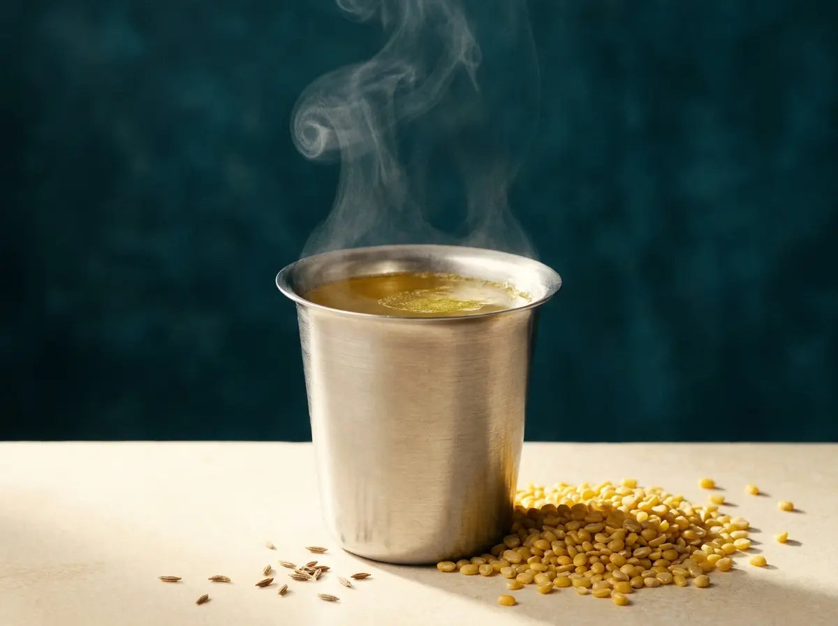 Moong dal water — the gentle first protein-and-iron sip (6–12 months)
