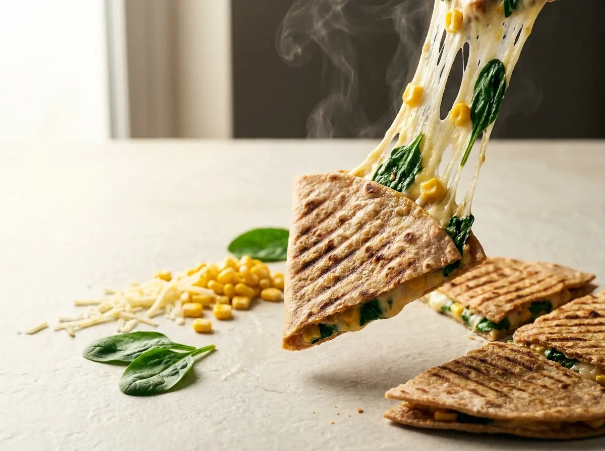 Palak-corn cheese melt — for the child who spits out anything green (2–5 years)