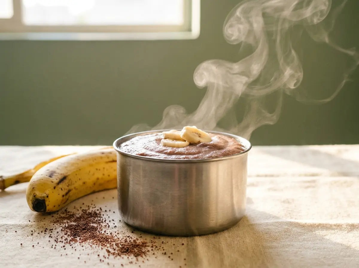 Ragi-banana porridge drink — a wholesome breakfast for healthy gain (6–12 months)
