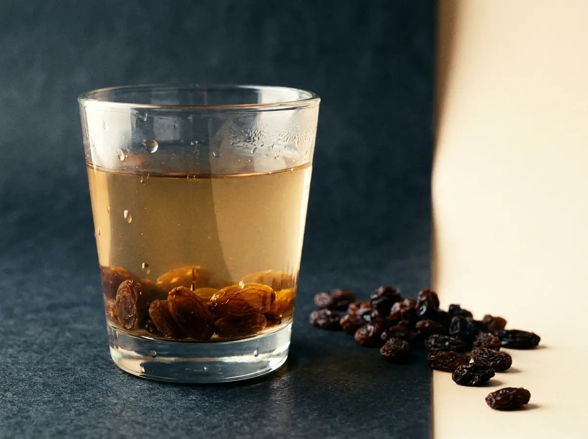 Soaked-raisin water — the simple morning iron tonic (1–2 years)