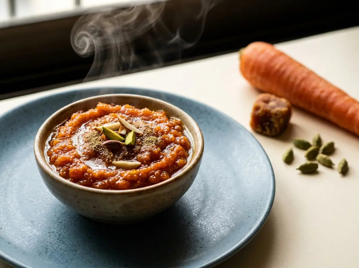 Soft carrot halwa — meeting carrots as a treat for the toddler who refuses them (1–2 years)