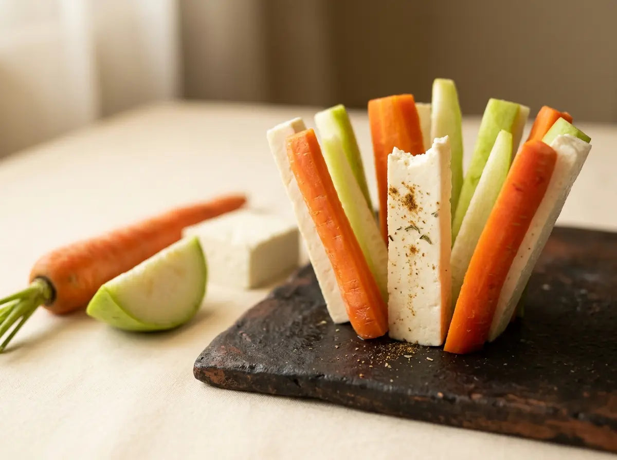 Steamed veggie-paneer soft fingers — for the baby who won't be spoon-fed (6–12 months)