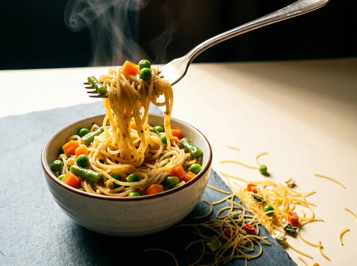 Veggie vermicelli — the homemade 'noodles' for the packet-noodle lover (1–2 years)