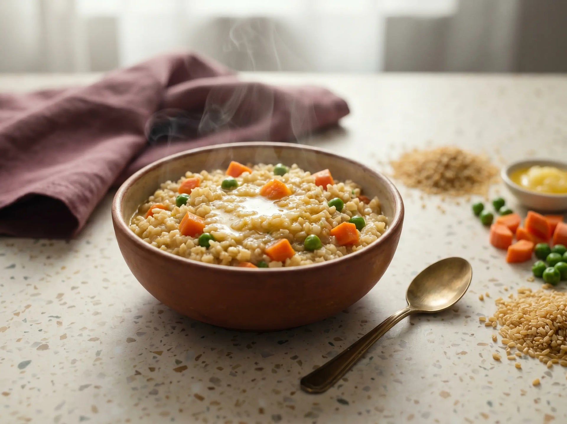 Vegetable dalia — a wholesome broken-wheat lunch for a growing mind (1–2 years)
