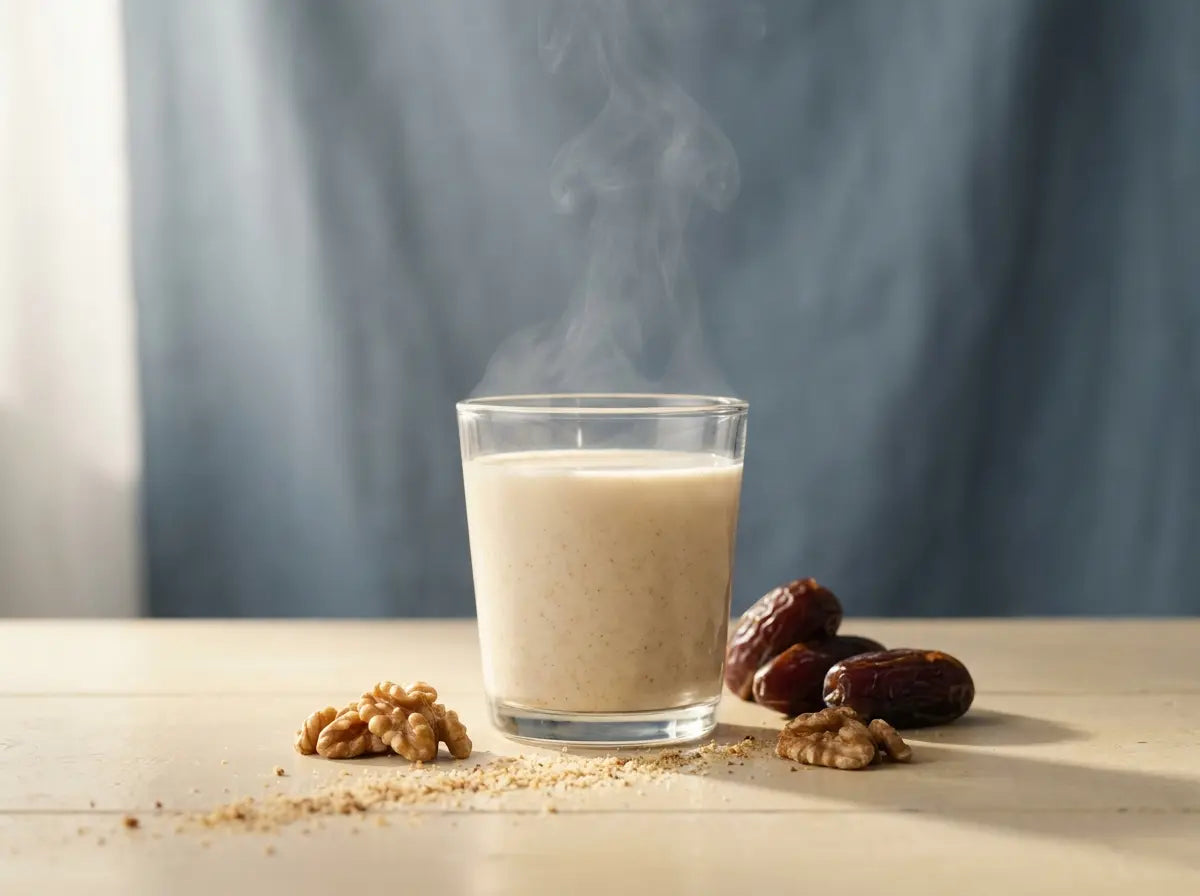 Walnut-date milk — omega-3 brain fuel to start the morning (2–5 years)